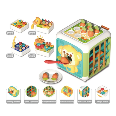 Kids Multi-functional Montessori Busy Cube Toy
